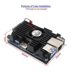 Metal CASE - Orange Pi 3 LTS (with Cooling Fan)